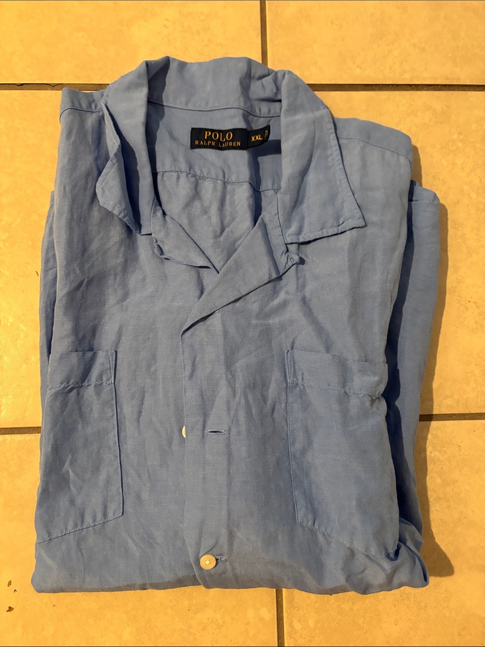 Polo by Ralph Lauren Men's Sky Blue Lightweight Button-Up Jacket